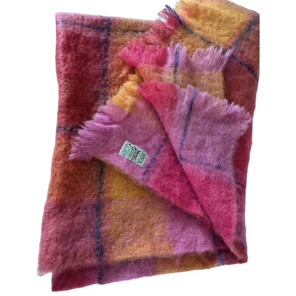 Avoca Other - Avoca Ireland Mohair Wool Throw Blanket 70" X 54" Beautiful!
